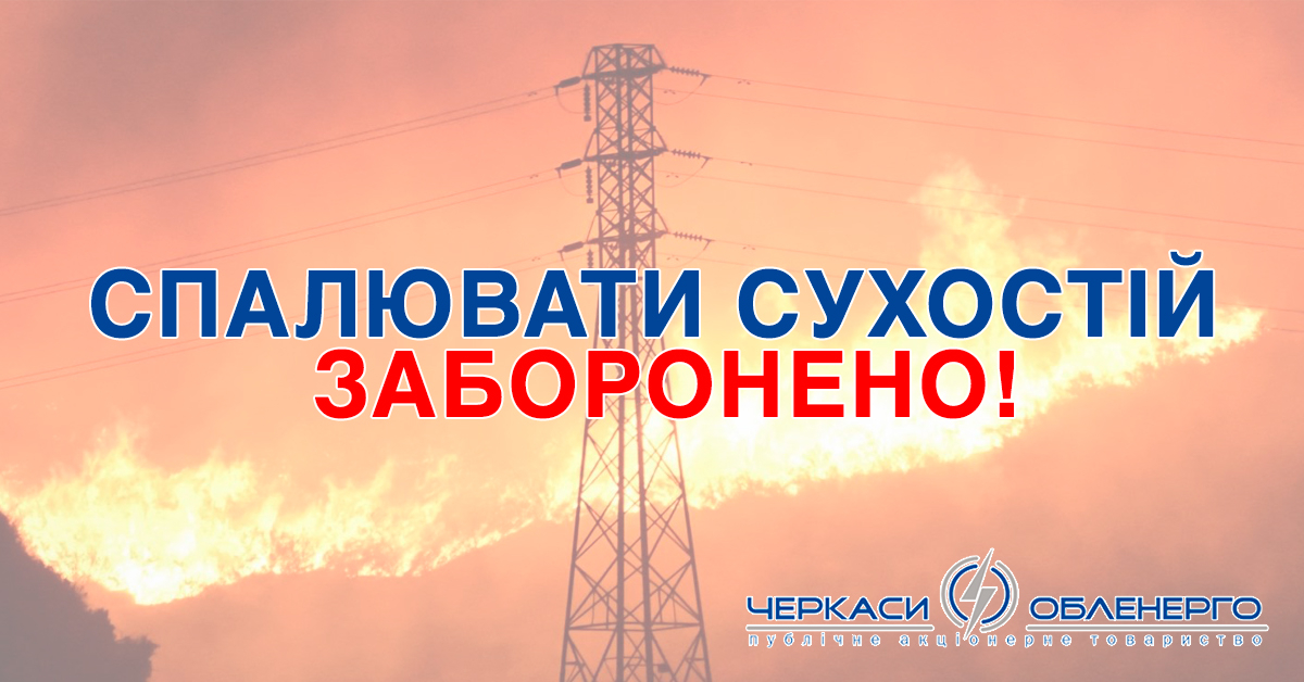 Спалювати сухостій в охоронних зонах - заборонено