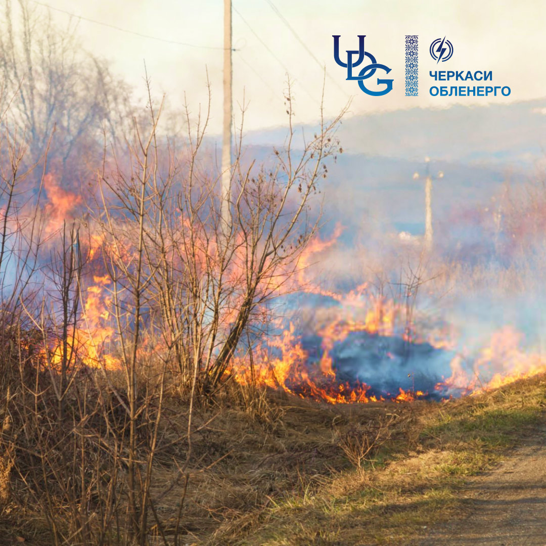 Осіннє прибирання: чому не можна палити сухостій під лініями електропередачі